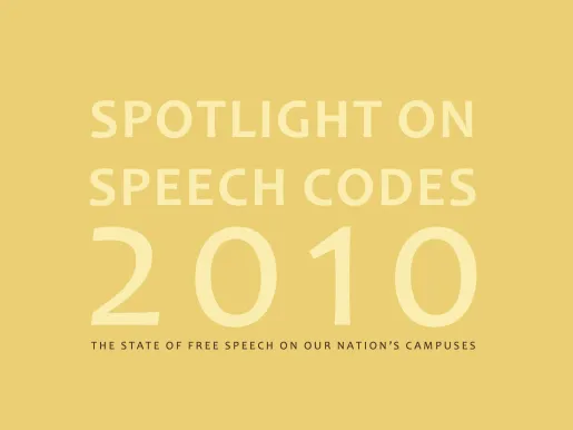 Spotlight on Speech Codes 2010 Featured Image