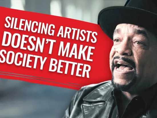 Rapper Ice-T: Silencing artist's doesn't make society better!