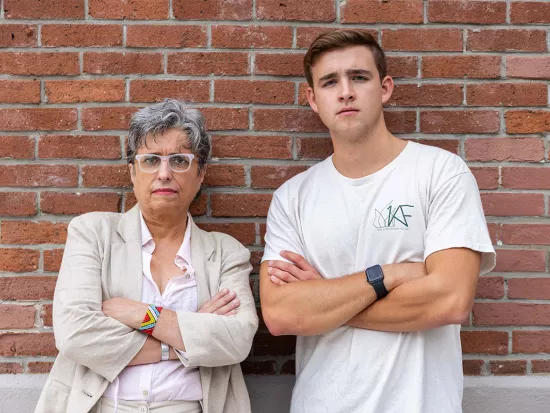 Photos of FIRE Plaintiffs Adriana Novoa and Sam Rechek