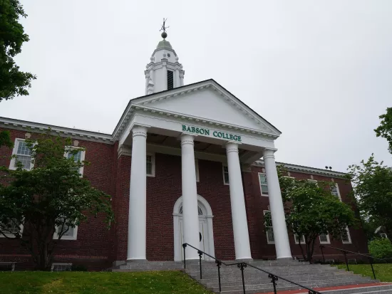 Tomasso Hall at Babson College in Wellesley Massachusetts
