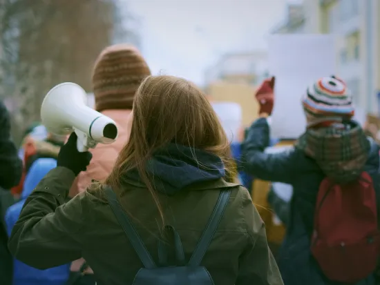 Protesters march equality strike empowerment action