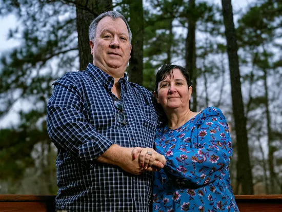 FIRE plaintiff Larry Bushart and his wife Leanne