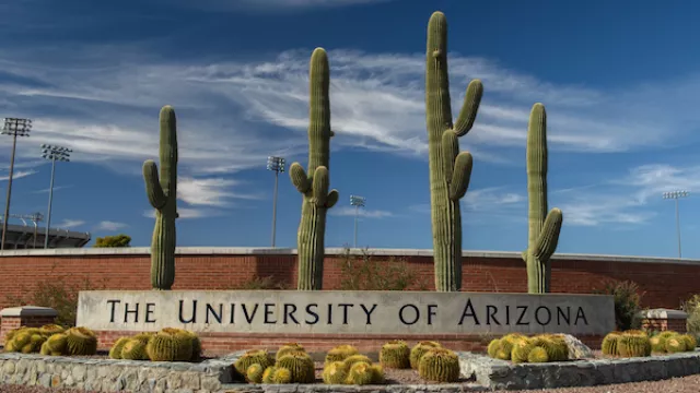 Entrance to the University of Arizona