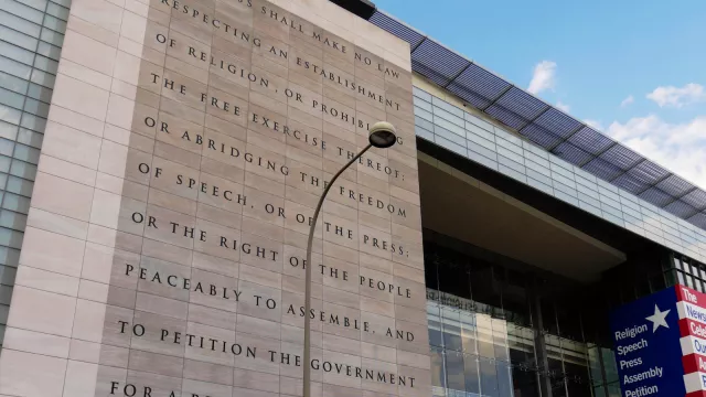 First Amendment tablet at the Newseum 