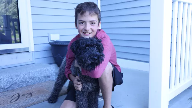 Samson Cournane, the 15-year-old college student fighting a hospital over his free speech