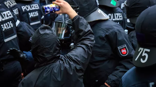 Riot police in Germany