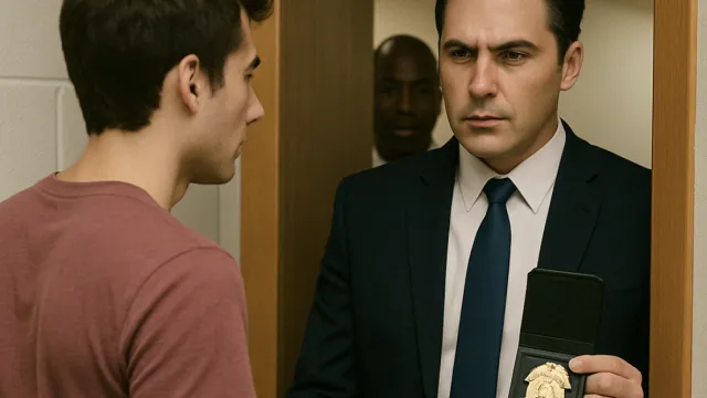 GMU student opens door to find the Secret Service