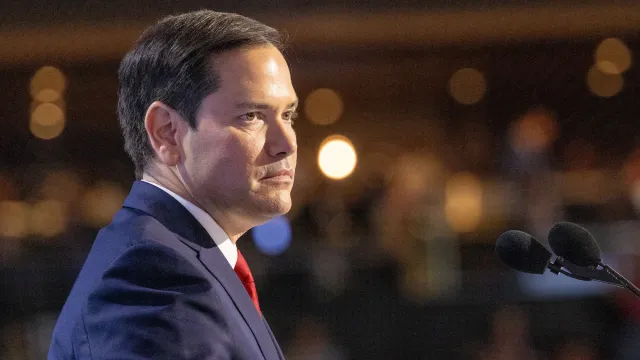 Florida Senator Marco Rubio speaking at the 2024 Republican National Convention