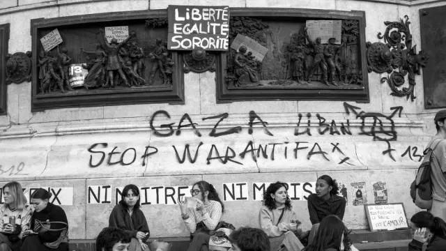 Demonstration for a ceasefire in the Gaza war in Marseille, France, Dec. 09, 2023.