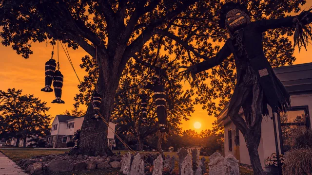 Halloween display in Pennsylvania