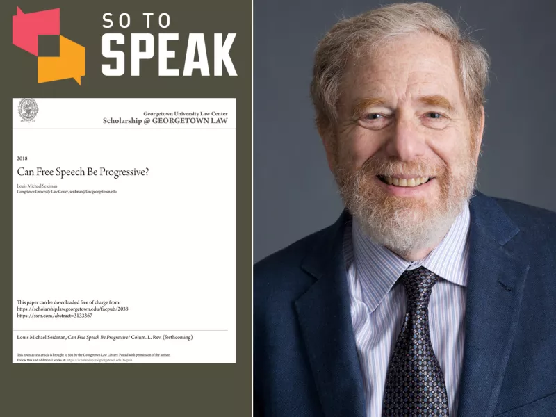 'Can free speech be progressive?'