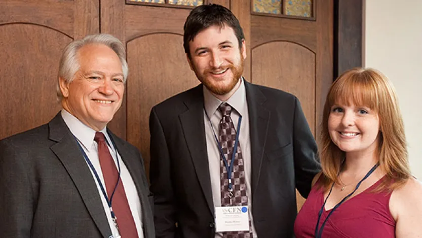 Hayden Barnes and Robert Corn-Revere in court